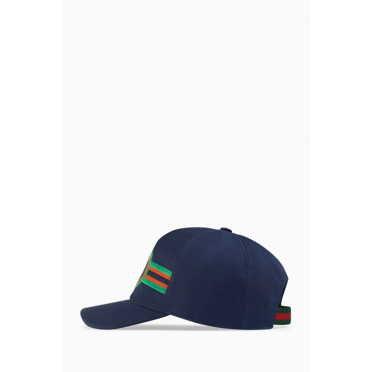 Gucci - Baseball Hat with Web Interlocking G in Cotton Canvas