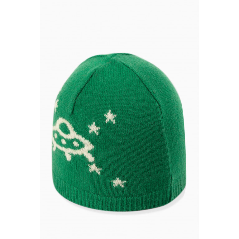 Gucci - Interlocking G & UFO Baby Hat in Wool Knit