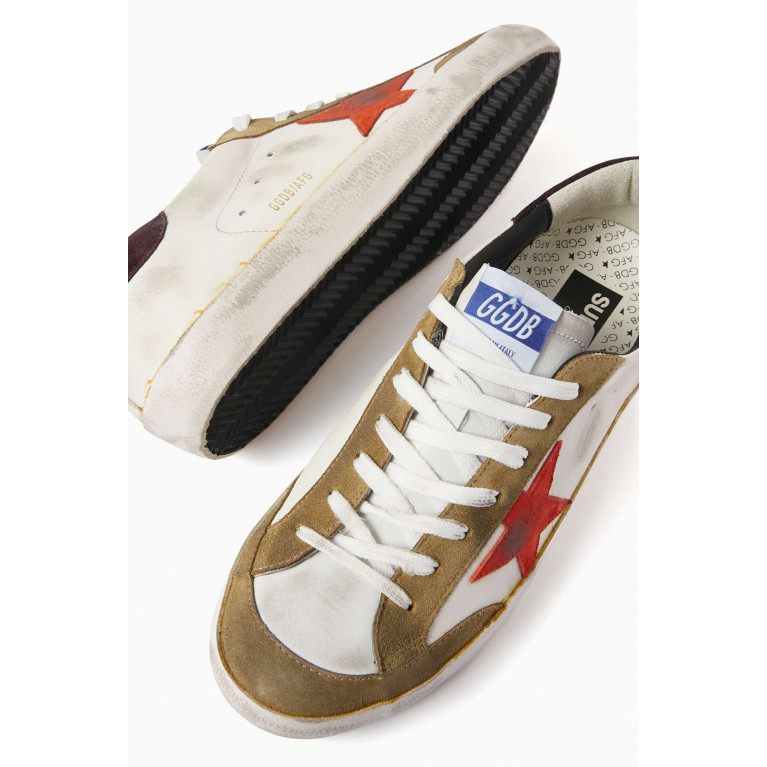 Golden Goose Deluxe Brand - Super-star Distressed Sneakers in Leather