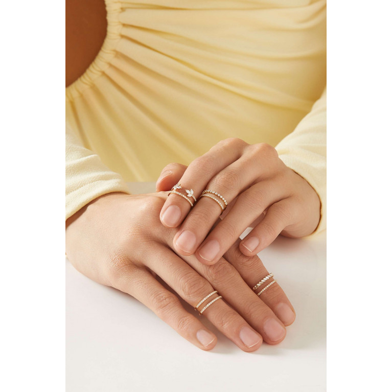LaBella - Diamond Knuckle Ring in 18kr Gold