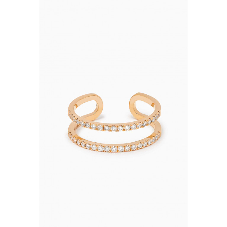 LaBella - Diamond Knuckle Ring in 18kr Gold