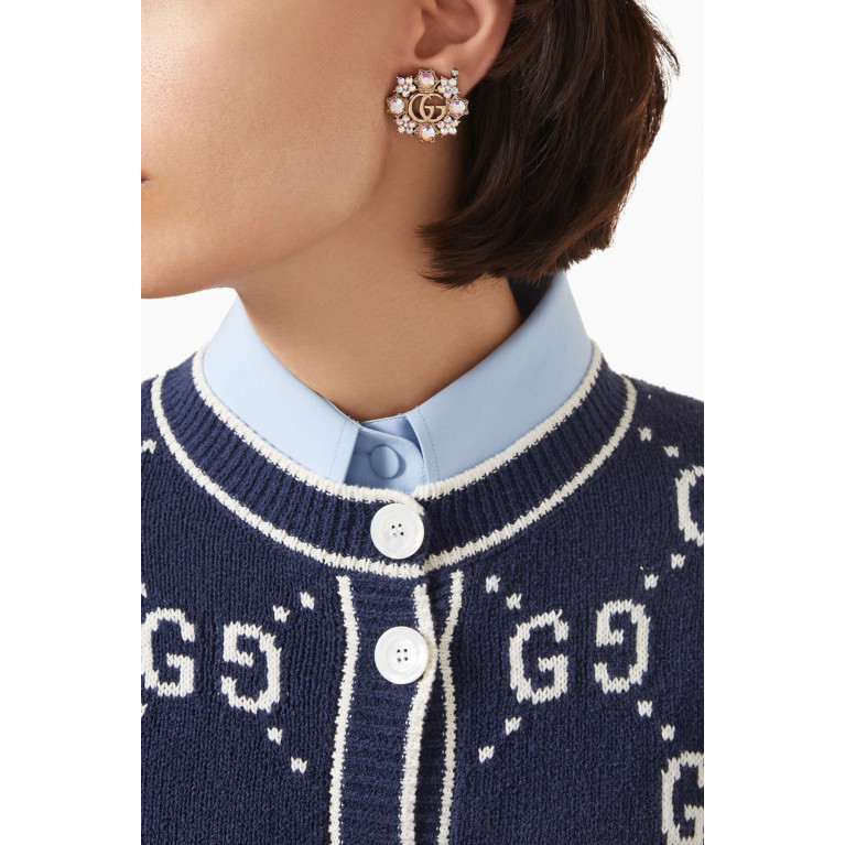 Gucci - GG Crystal Stud Earrings