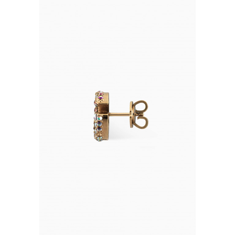 Gucci - Double G Crystal Stud Earrings