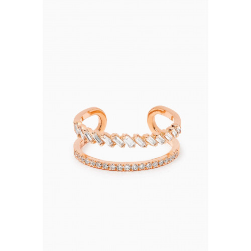 LaBella - Diamond Knuckle Ring in 18kt Rose Gold
