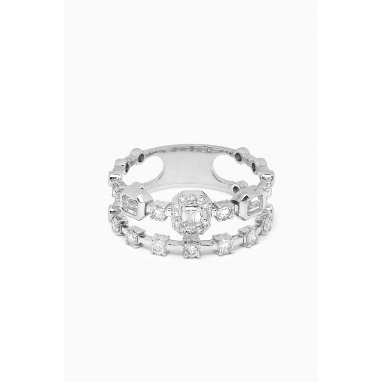LaBella - Diamond Knuckle Ring in 18kt White Gold