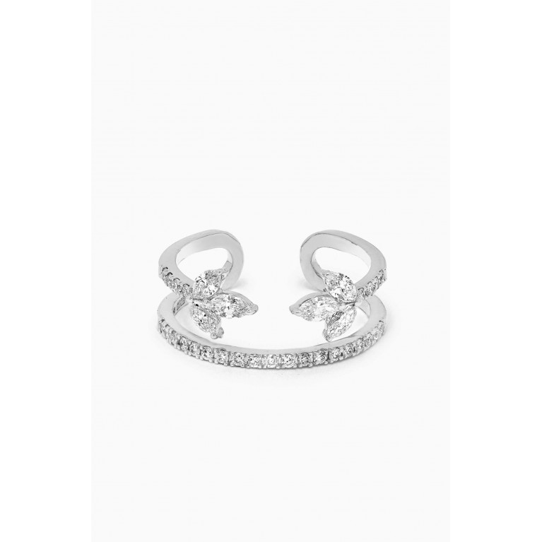 LaBella - Diamond Knuckle Ring in 18kt White Gold