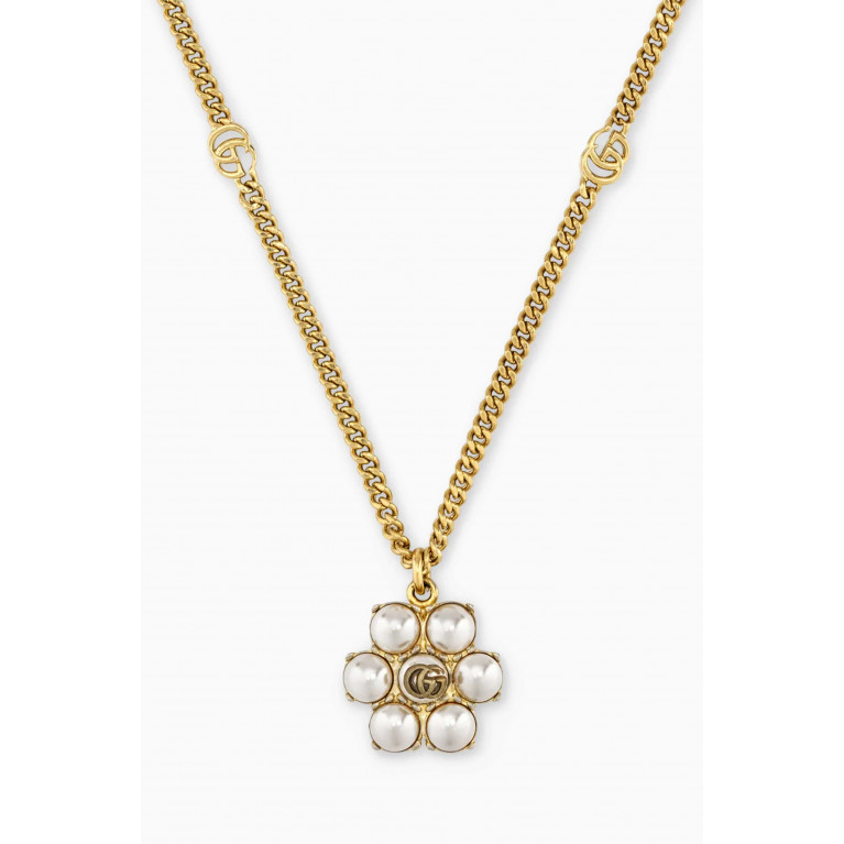 Gucci - Pearl Double GG Necklace