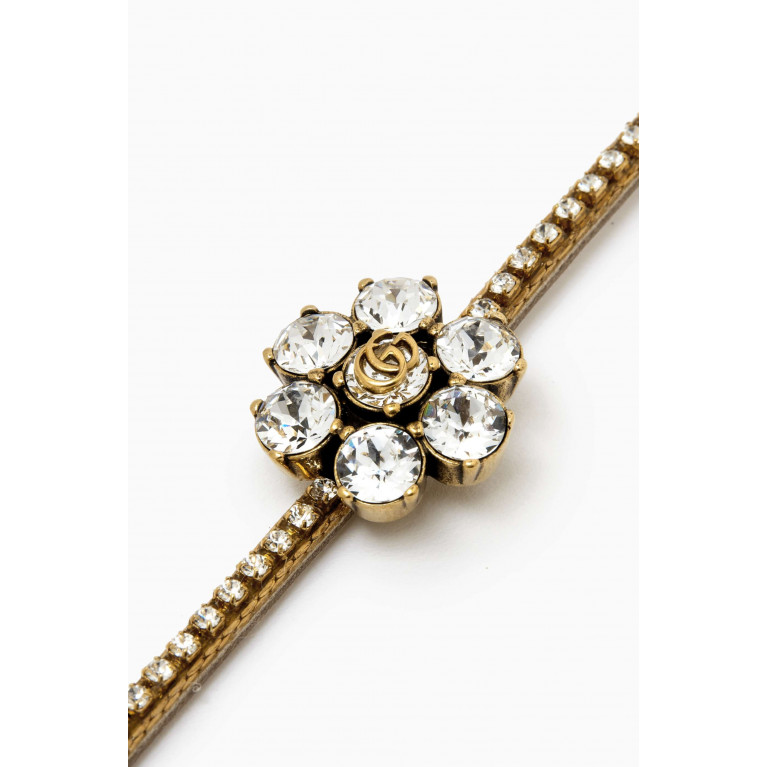 Gucci - GG Crystal Flower Bracelet