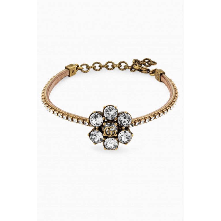 Gucci - GG Crystal Flower Bracelet