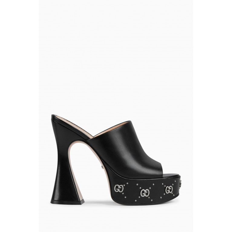 Gucci - GG Stud Platfrom Sandas in Leather