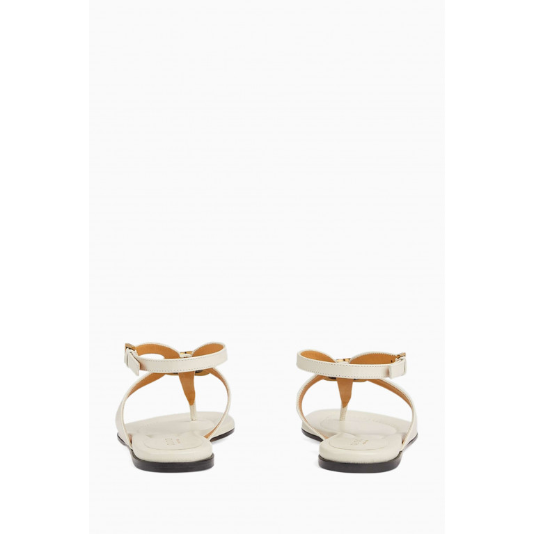 Gucci - Double G Thong Sandals in Leather