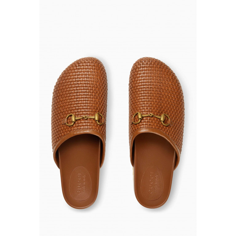 Gucci - Horsebit Slipper in Crochet Leather