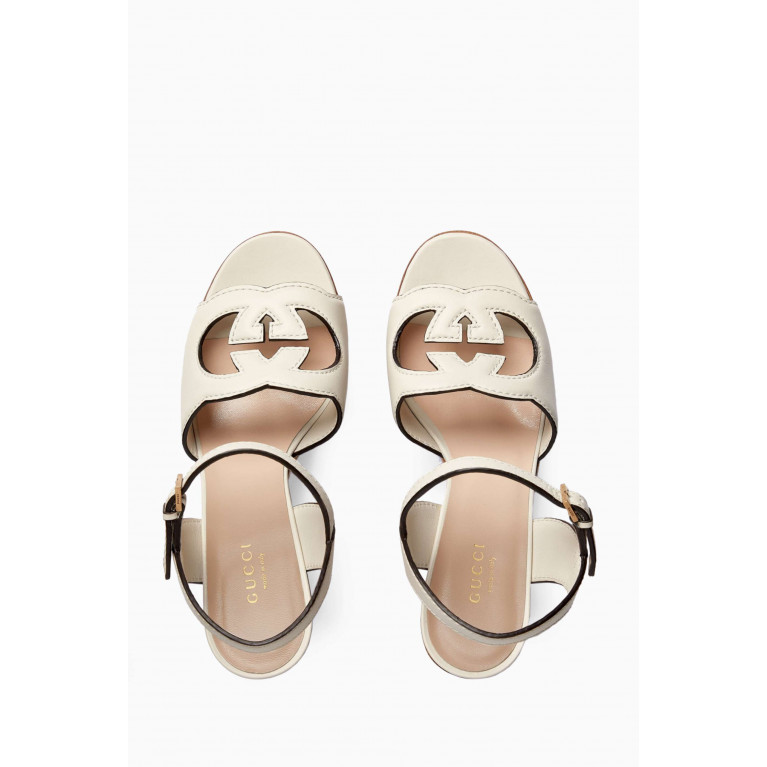 Gucci - Interlocking G 120 Platform Sandals in Leather