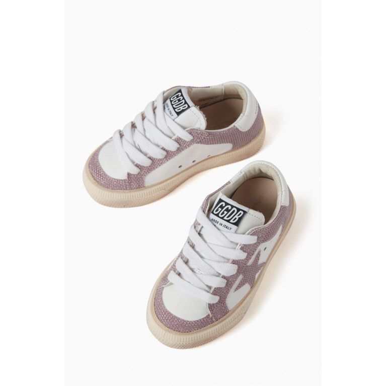 Golden Goose Deluxe Brand - May Sneakers in Nappa Leather and Glitter