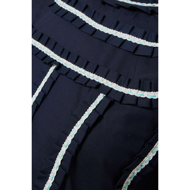 Miskaa - Frill Dress Blue