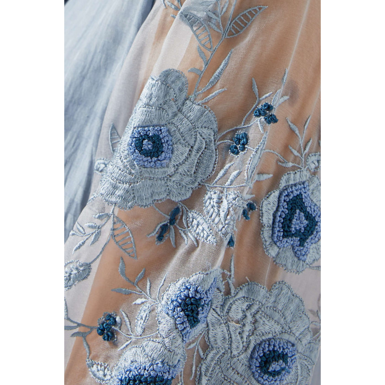 Miskaa - Embroidered Kaftan Blue