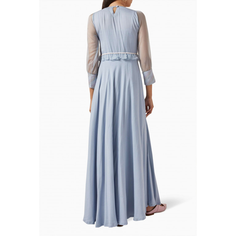 Miskaa - Embroidered Dress Blue