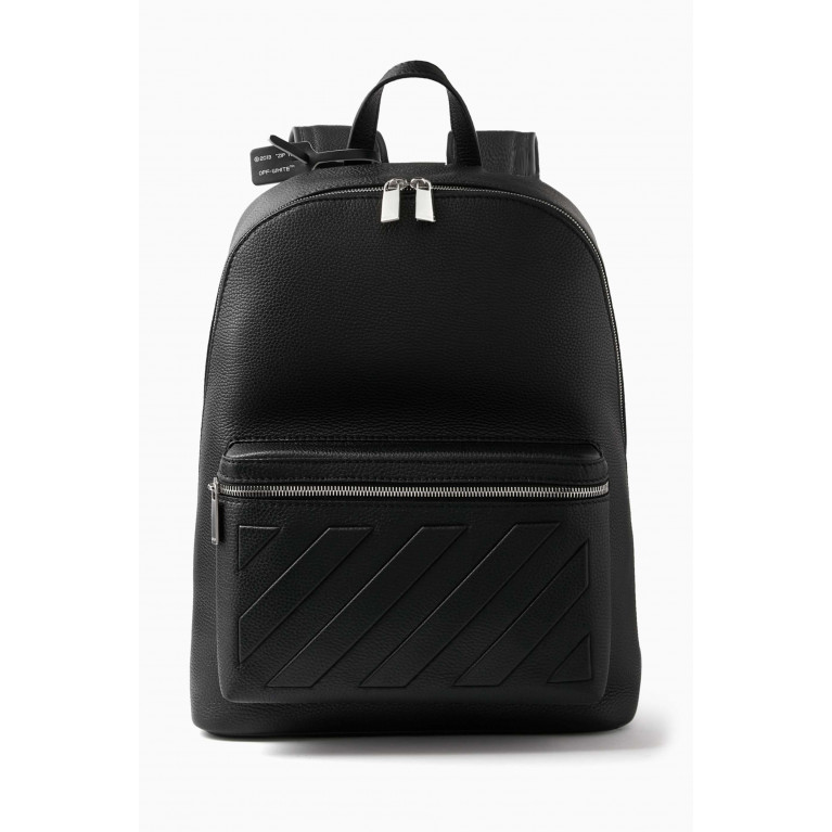 Off-White - Diagonal Stripe Backpack in Leather
