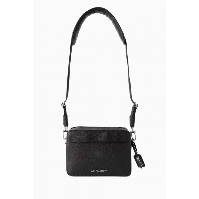 Off-White - Diagonal Stripe Camera Bag in Leather