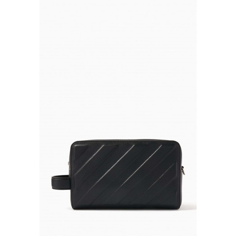 Off-White - 3D Diagonal Washbag in Leather