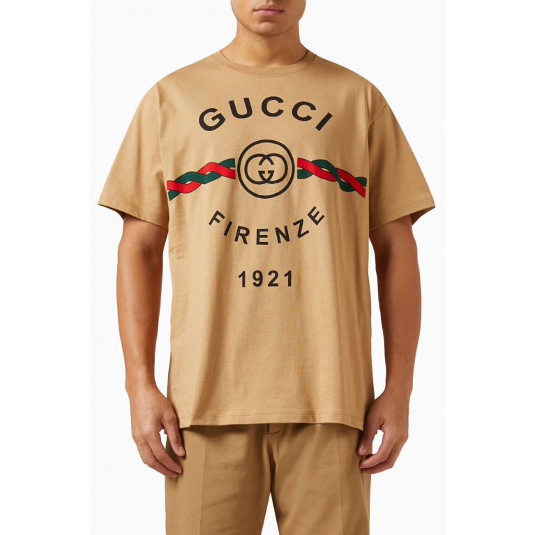 Gucci - Gucci Firenze 1921 T-shirt in Cotton-jersey
