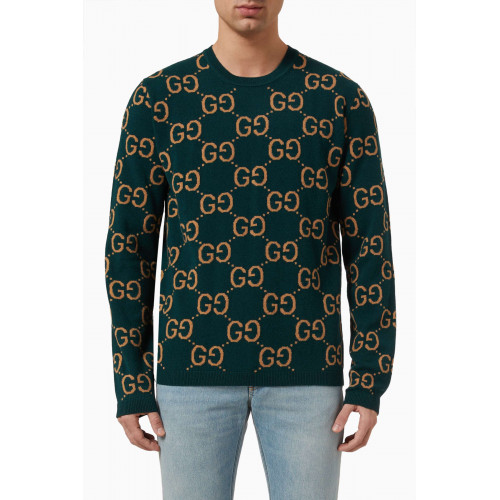Gucci - Logo Sweater in Wool Jacquard