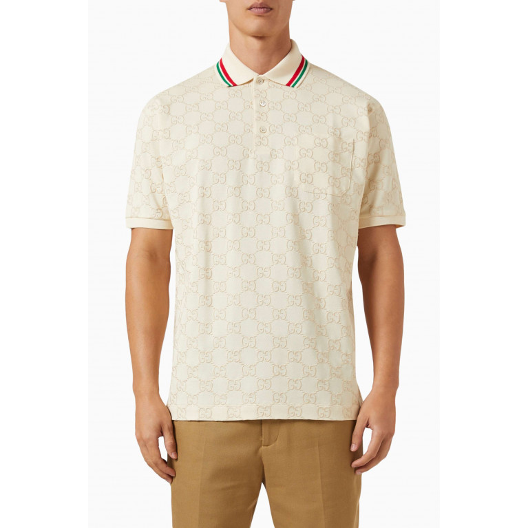 Gucci - Logo Polo Shirt in Cotton Piqué