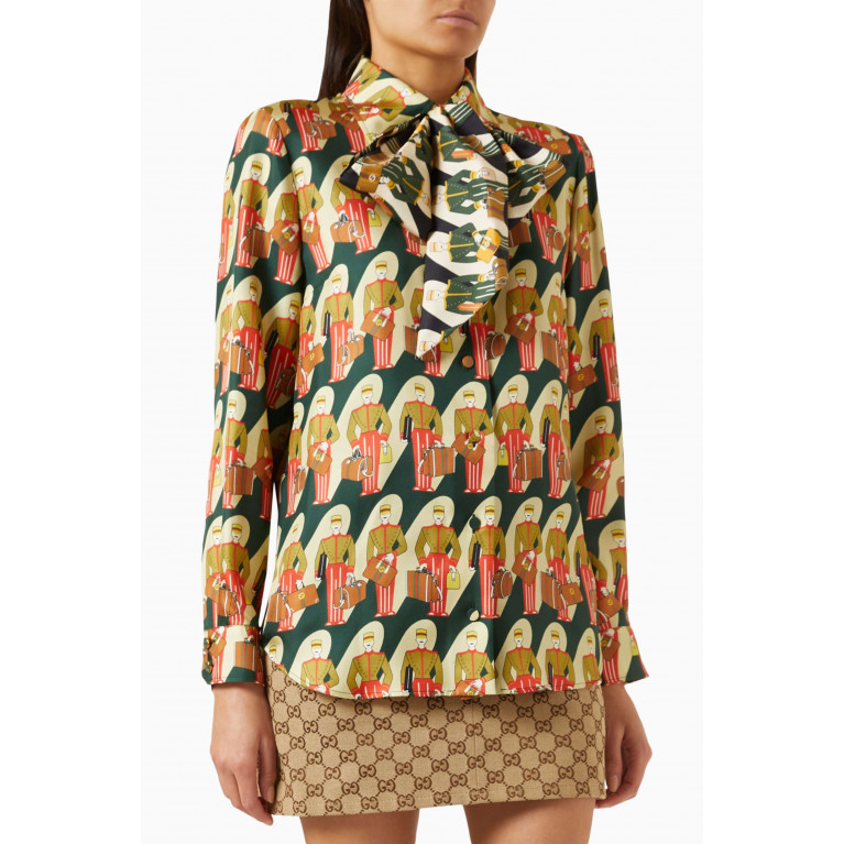 Gucci - Porter Print Shirt in Silk
