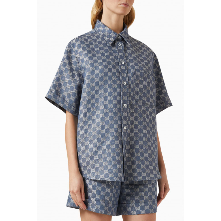 Gucci - GG Jacquard Shirt in Linen