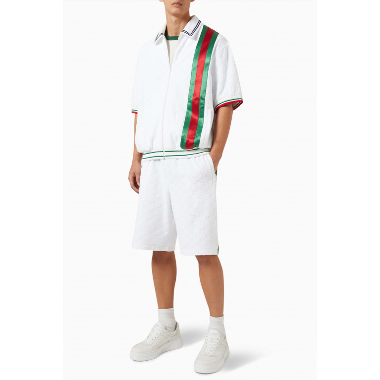 Gucci - GG Zip-up Polo Shirt in Cotton-terry