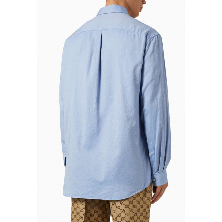 Gucci - Logo Shirt in Oxford Cotton