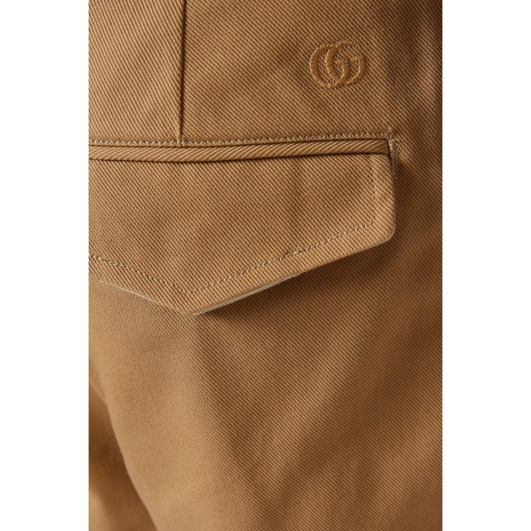 Gucci - Tailored Cuffed Pants in Drill