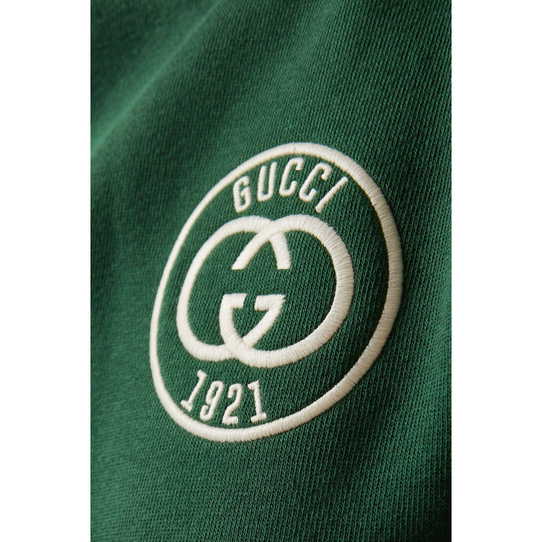 Gucci - Embroidered-logo Hoodie in Cotton-jersey