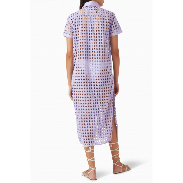 Solid & Striped - The Oxford Tunic Maxi Dress in Cotton-eyelet