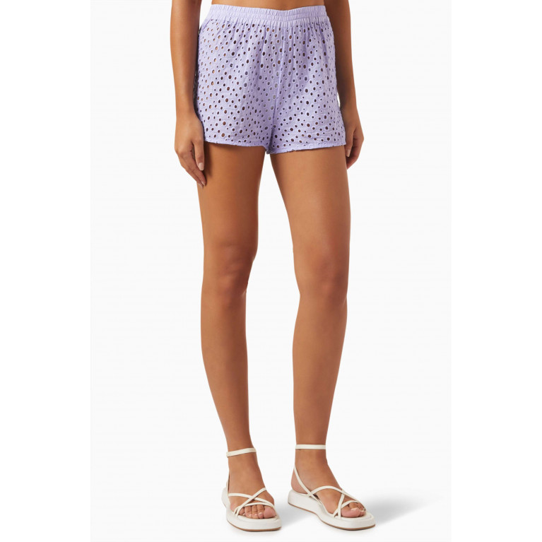 Solid & Striped - The Avril Shorts in Cotton-eyelet