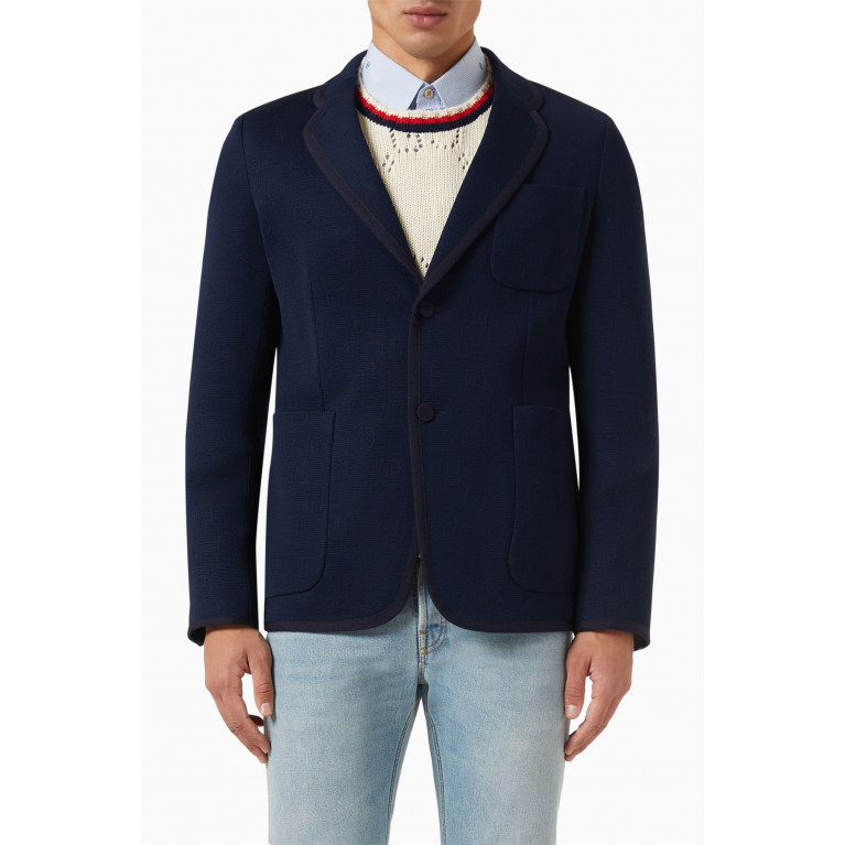 Gucci - Textured GG Jacket in Cotton-blend
