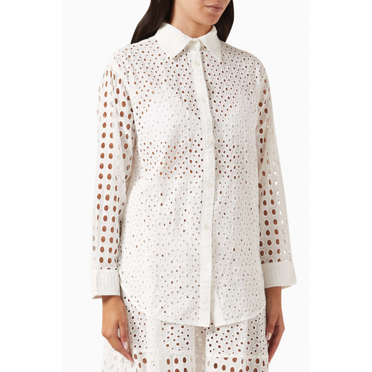 Solid & Striped - The Oxford Tunic Shirt in Cotton-eyelet