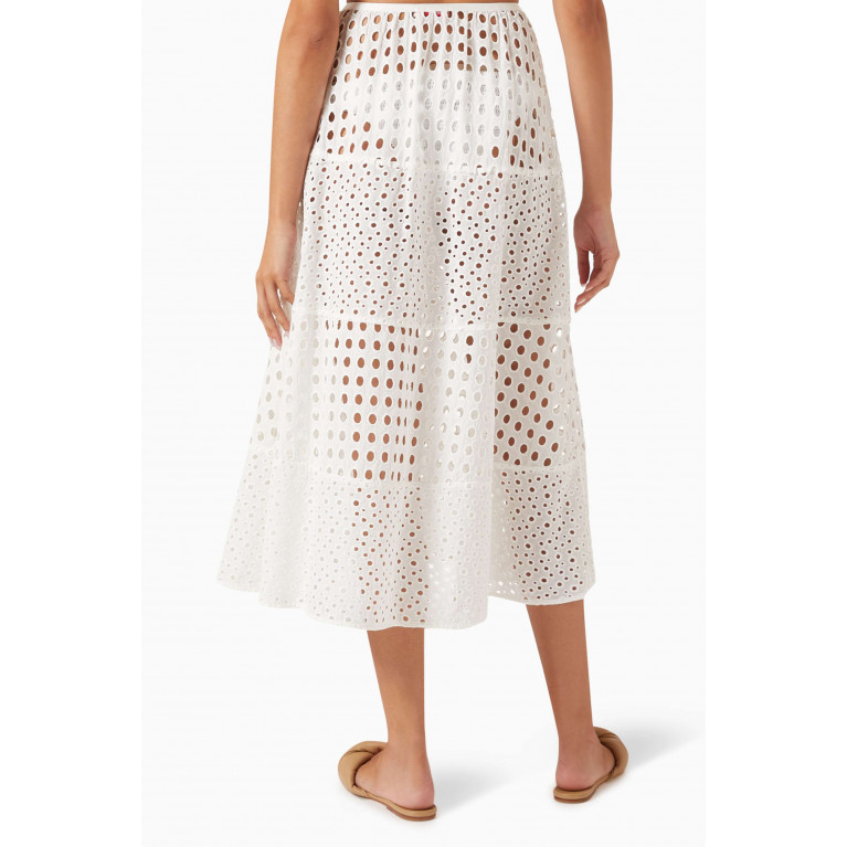 Solid & Striped - The Georgia Skirt in Cotton-eyelet