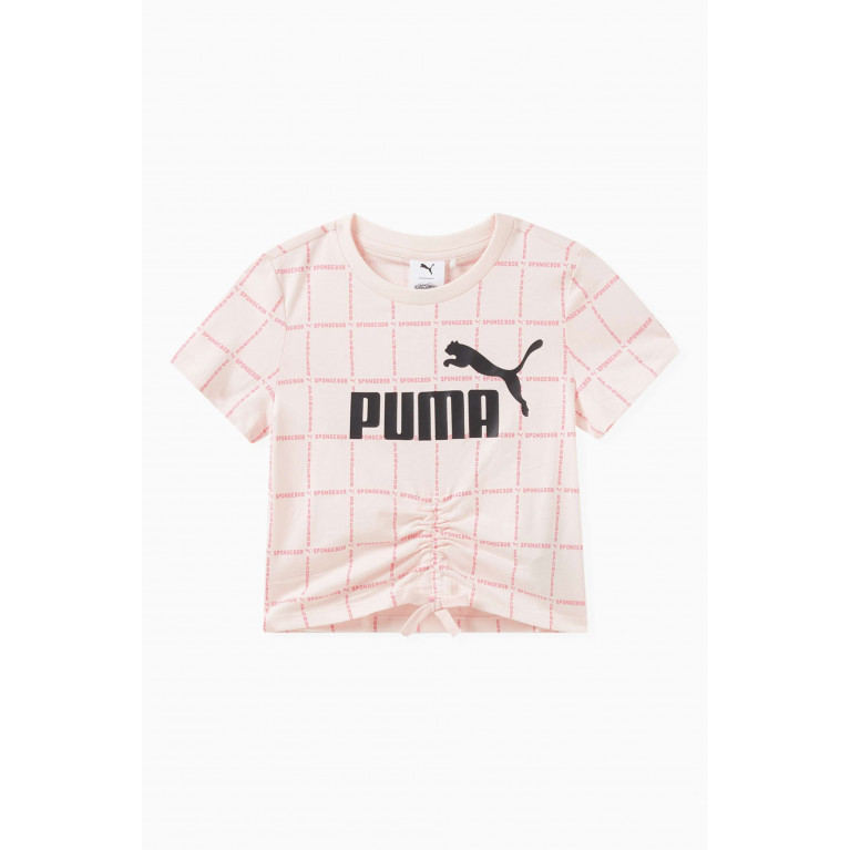 Puma - Spongebob Logo-print T-shirt in Cotton