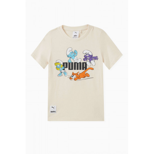 Puma - x The Smurfs T-shirt in Cotton White