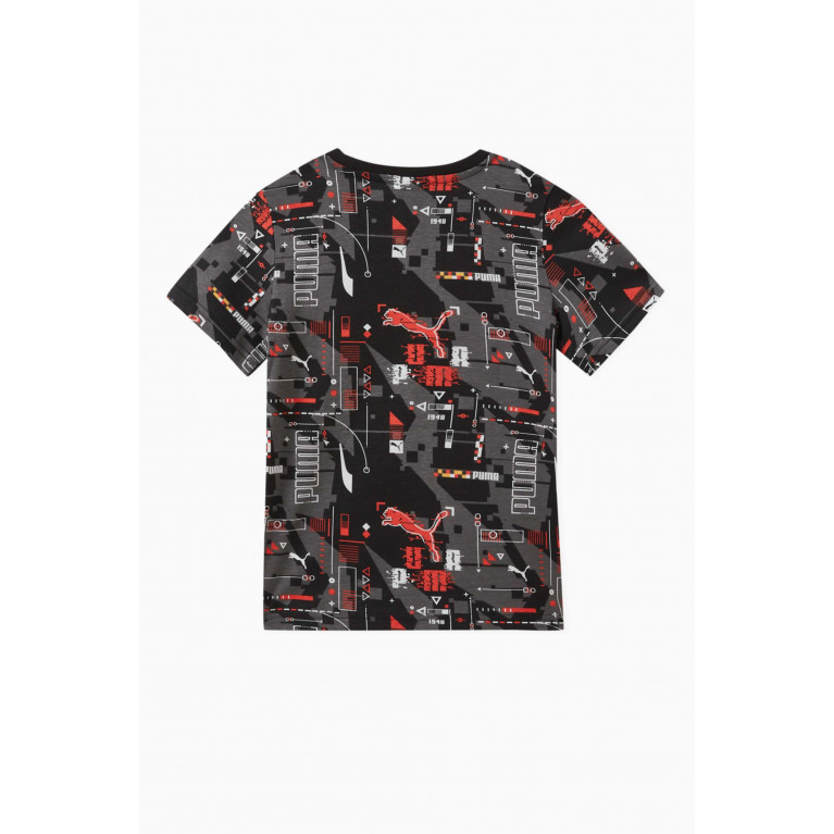 Puma - All-over Print T-shirt in Cotton