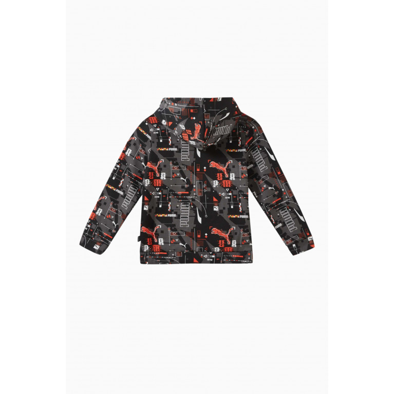 Puma - All-over Print Hoodie in Cotton