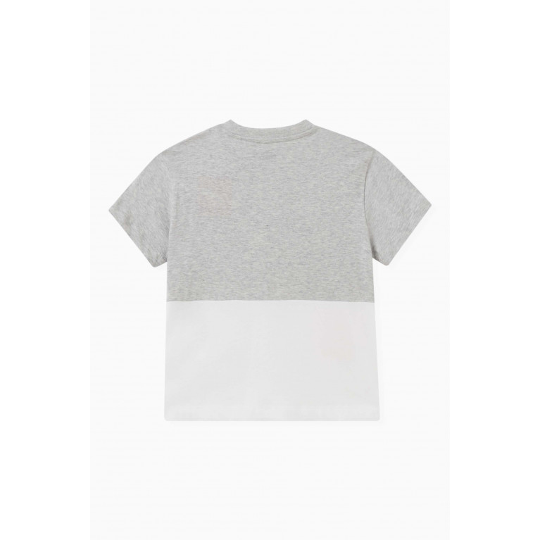 Puma - Logo-print T-shirt in Cotton Grey
