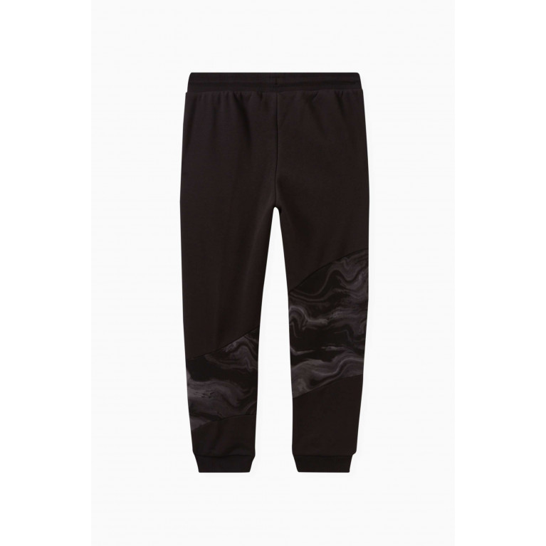 Puma - Marble Logo Sweatpants in Cotton-blend Black