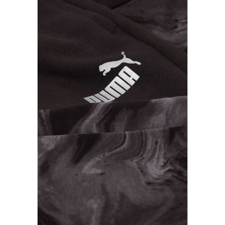 Puma - Marble Logo Sweatpants in Cotton-blend Black