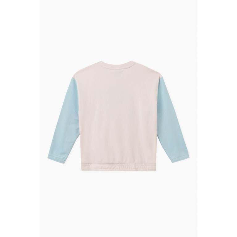 Puma - Logo-print Sweatshirt in Cotton Pink
