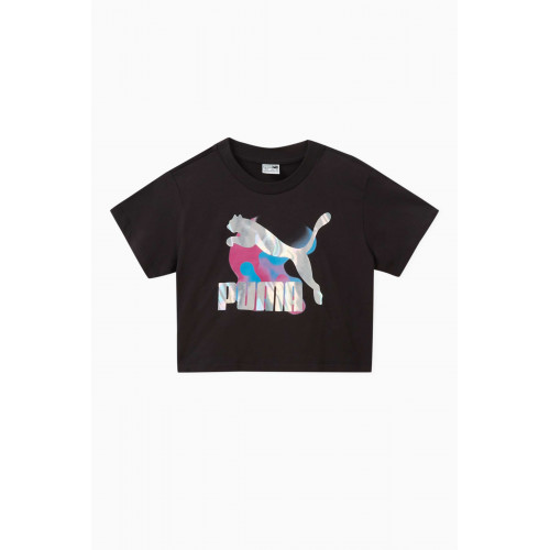 Puma - Cosmic Logo-print T-shirt in Cotton