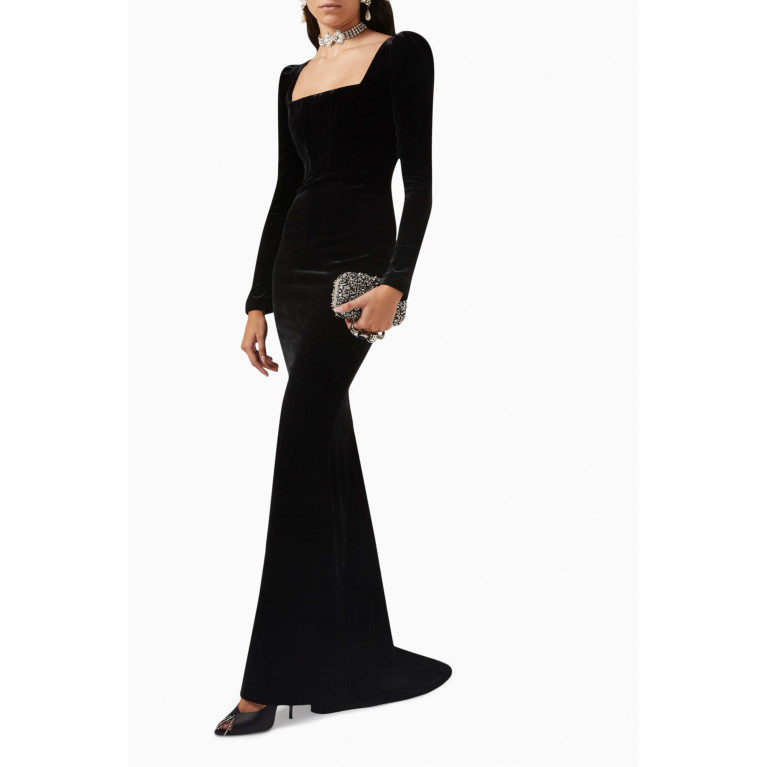 Alessandra Rich - Evening Dress in Velvet