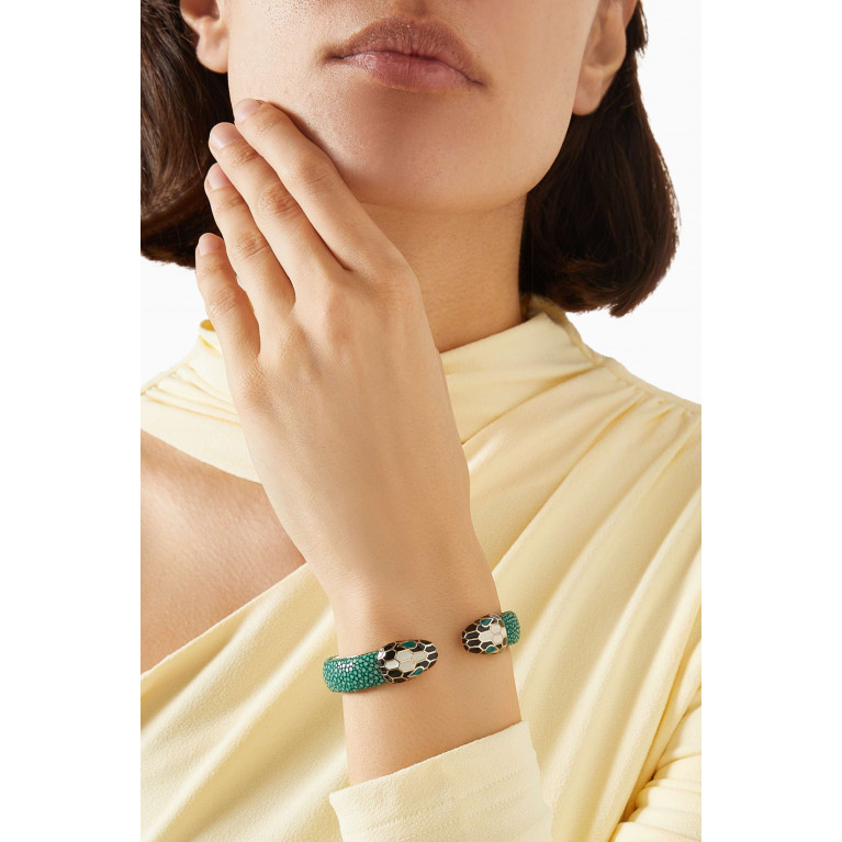 BVLGARI - Serpenti Forever Bracelet in Galuchat Leather