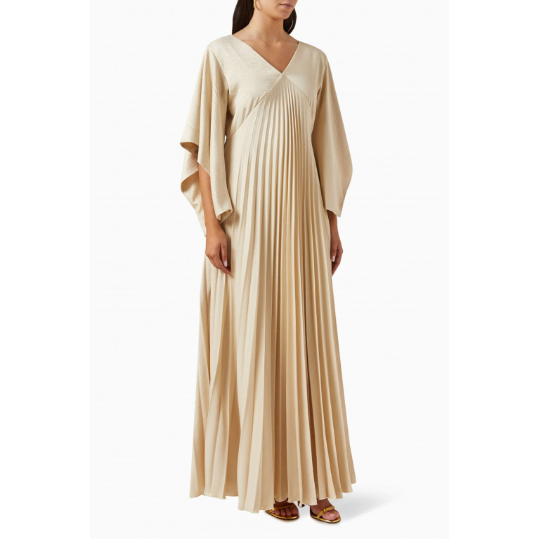 NASS - Pleated Gown Neutral